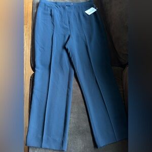 Sport Collection NWT Black Straight Wide Leg. High Rise Dress Pants Sz 16.